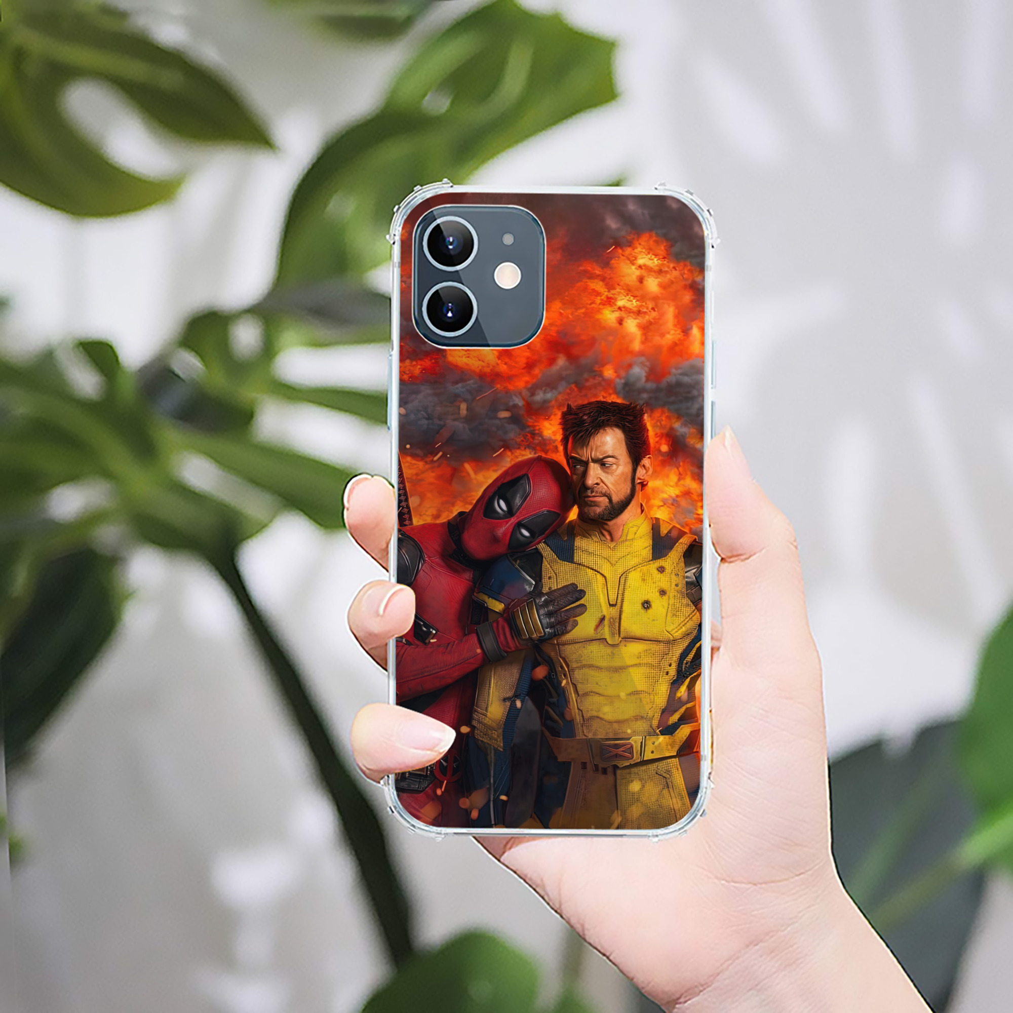 （画像用） Deadpool デッドプール 【iPhone 12シリーズ対応】透明スマホケース（クリアソフトケース）